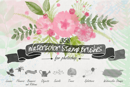 Photoshop - 40 Flower Stamps/ Brushes Graphic by AnnaDigitalStudio