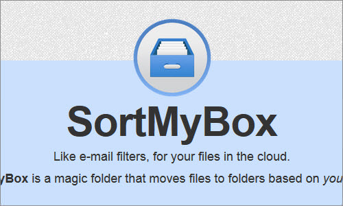 Organize your Dropbox with SortMyBox