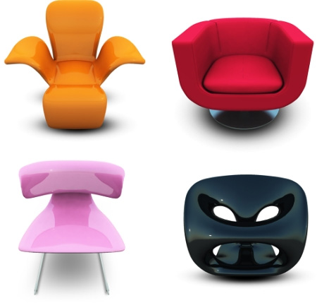 Modern Chairs Icons