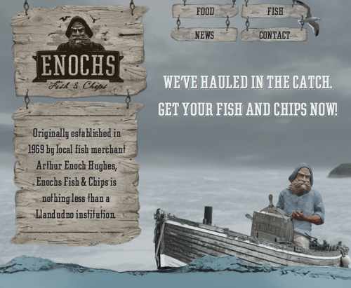 Screenshot of Enoch's Fish and Chips at 2 columns