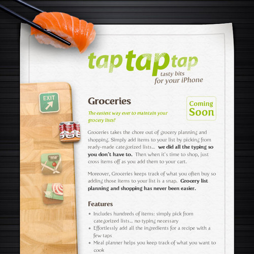Showcase of Unusual Layouts - tap tap tap ~ Groceries