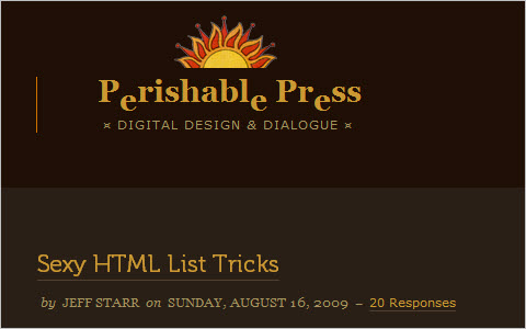 Sexy HTML List Tricks