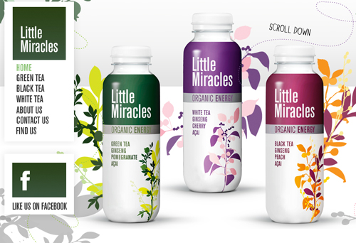 Typeface and design of Little Miracles.
