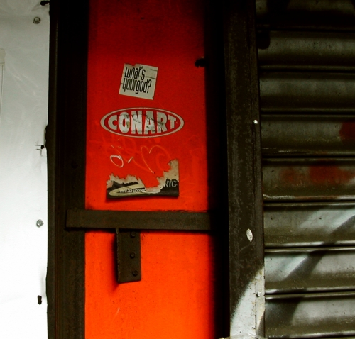 Wayfinding and Typographic Signs - old-storefront-door