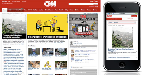 CNN Standard Site vs. Mobile