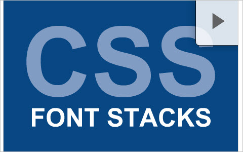 CSS font stacks
