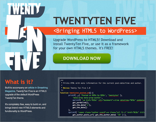 TwentyTen With HTML5