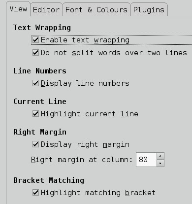 Gedit Preferences