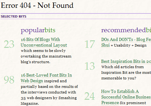 Creative 404 Error Page