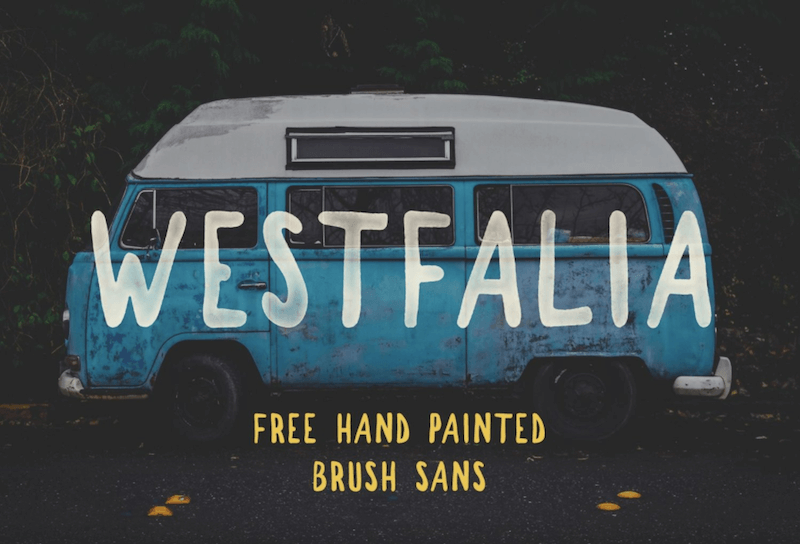 free fonts - Westfalia