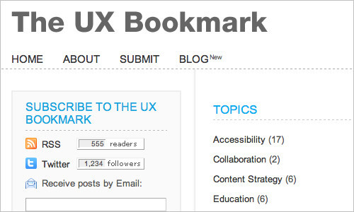 The UX Bookmark