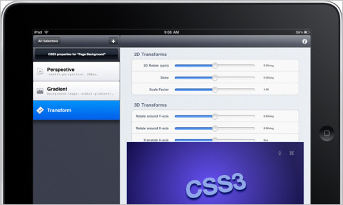 CSS3Machine for iPad - CSS3 Styles and Animations in Seconds Â· numerosign