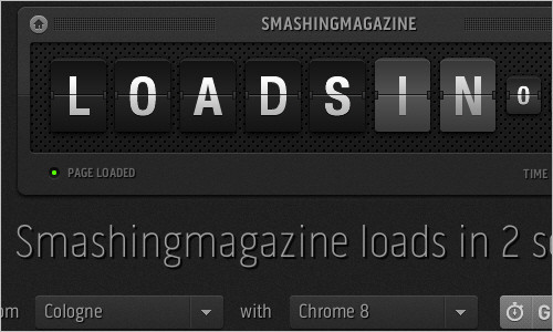 loads.in - test how fast a webpage loads in a real browser from over 50 locations worldwide