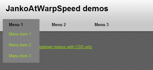 Create Dropdown Menus with CSS Only