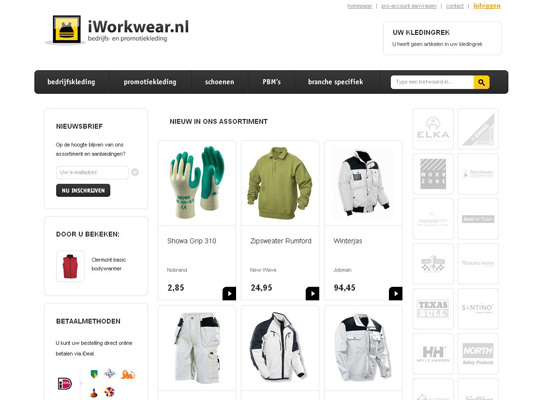 iworkwear.nl, clothing website