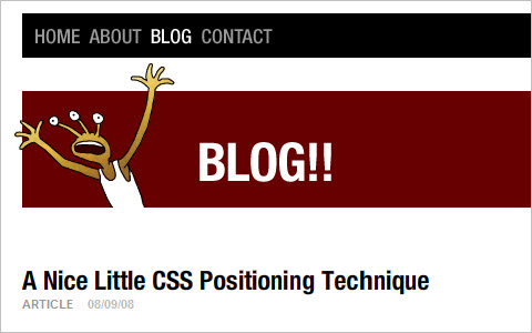 A Nice Little CSS Positioning Technique 