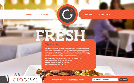 Restaurant image in Showcase of Appetizing Restaurant Websites