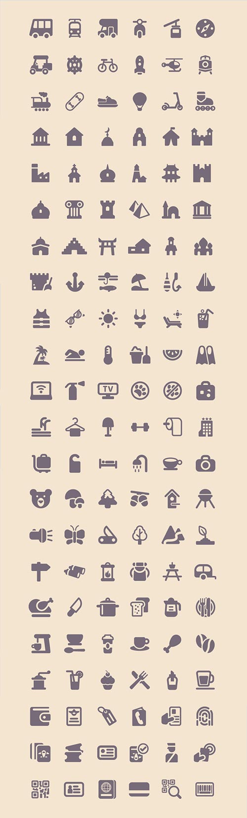 Travel Icons Full Preview
