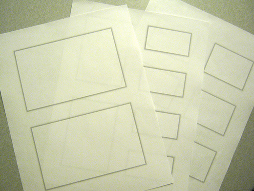 Paper wireframe templates