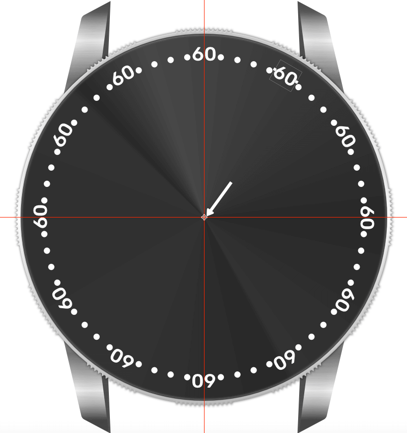 digital watch made in illustrator
