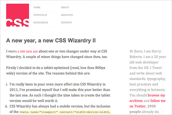 CSS Wizardry