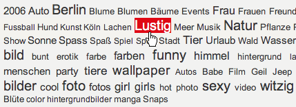 Screenshot Tagcloud