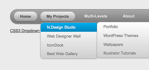 CSS3 Dropdown Menu