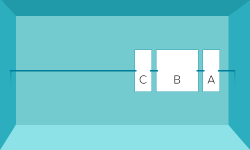Illustration of boxes pushed to the right.