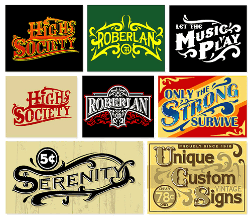 Retro Logo Mock-ups 2