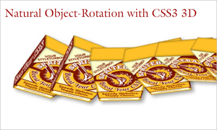 Natural Object-Rotation with CSS3 3D