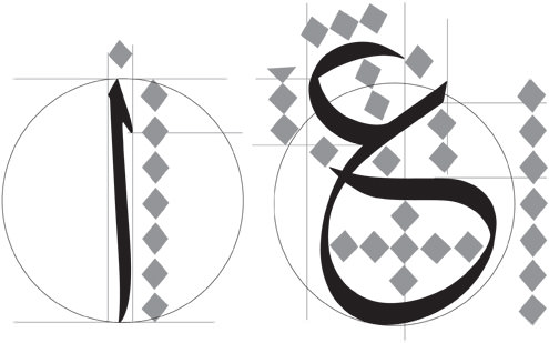 arabic alphabet calligraphy