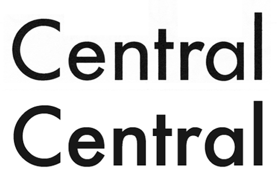 Twentieth Century (above), Lanston Monotype’s response to Futura (below).