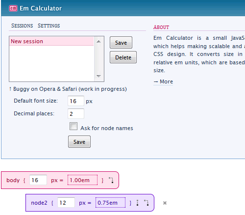 Em Calculator