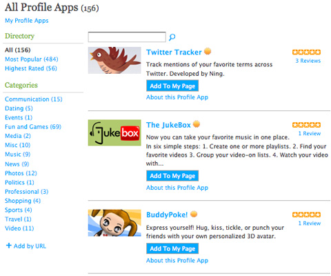 Screenshot-Open Social Applications