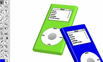 Creating an iPod screen shot.