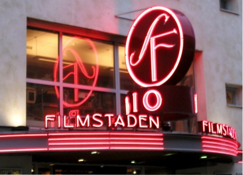Wayfinding and Typographic Signs - movie-theater-malmo-sweden