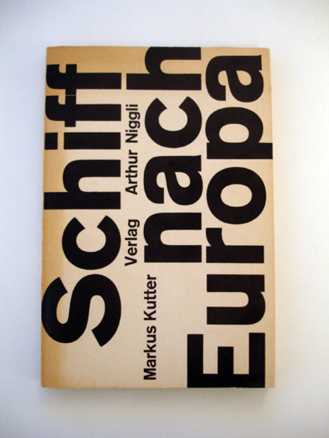 Swiss Graphic Design - Schiff nach Europa –– Markus Kutter/Karl Gerstner 1957