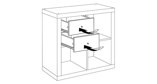 Ikea Kalax Bookcase insert