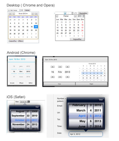 Mobile input type=date rendering