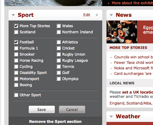 BBC home page