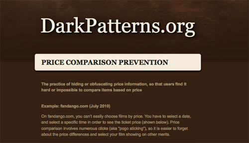 Dark Design Patterns