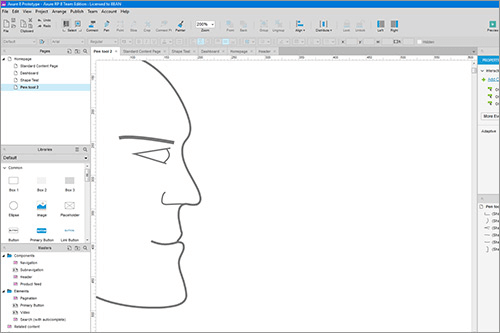 Axure 8 Pen drawing