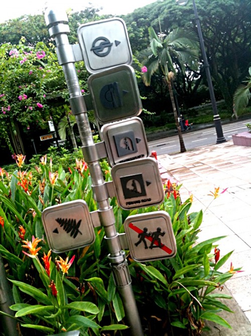 Wayfinding and Typographic Signs - symbols-at-the-park
