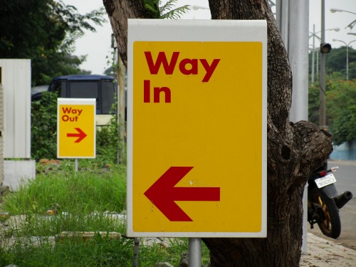 Wayfinding and Typographic Signs - choice-is-yours