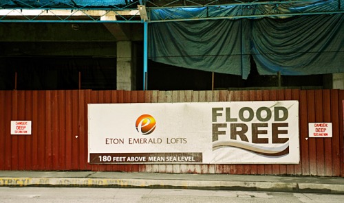 Wayfinding and Typographic Signs - flood-free-signage