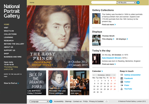 Website of the National Portrait Gallery.