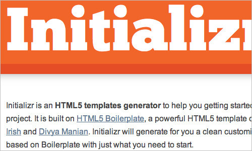 Start an HTML5 Project in Seconds
