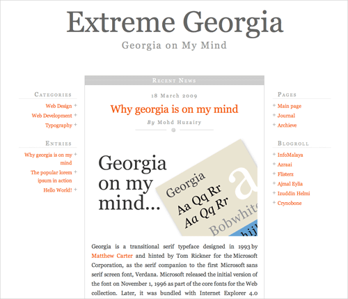 Type Layout For Free Download - Extreme Georgia