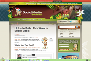 Social Media Examiner - desktop site