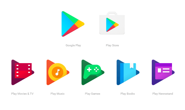 Google Play icons